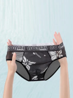 4-pack Men's Sexy Leopard Print Ice Silk Mesh Briefs(4 Pack Mens Sexy Leopard Print Ice Silk Mesh Briefs)