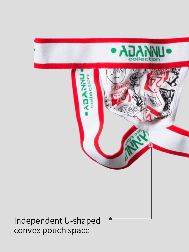 3-pack Men's Low-rise Wide-hem Elastic Printed Hip-baring Thongs(3 Pack Mens Low Rise Wide Hem Elastic Printed Hip Baring Thongs) 5 3-pack Men's Low-rise Wide-hem Elastic Printed Hip-baring Thongs(3 Pack Mens Low Rise Wide Hem Elastic Printed Hip Baring Thongs) - Image 5