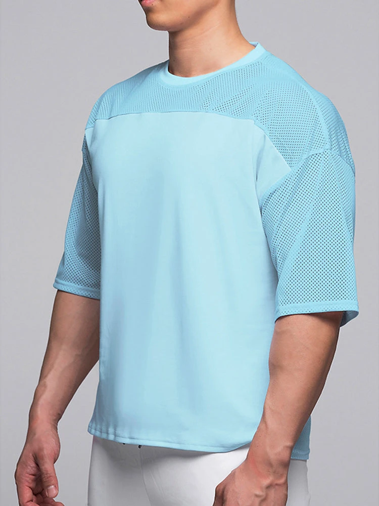 Men's Stretchy Breathable Mesh Short-Sleeve Shirt Sports Running Casual Top T-Shirt(Mens Stretchy Breathable Mesh Short Sleeve Shirt Sports Running Casual Top T Shirt) 9 Men's Stretchy Breathable Mesh Short-Sleeve Shirt Sports Running Casual Top T-Shirt(Mens Stretchy Breathable Mesh Short Sleeve Shirt Sports Running Casual Top T Shirt) - Image 9