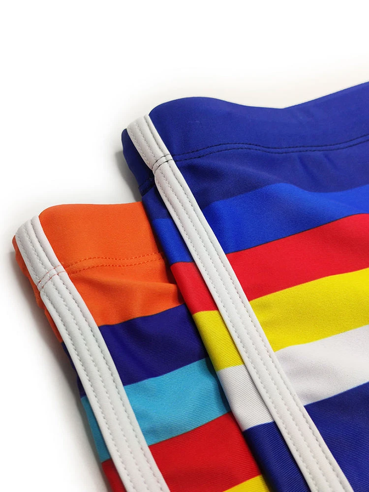 Men's Rainbow Striped Swimming Trunks(Mens Rainbow Striped Swimming Trunks) 16 Men's Rainbow Striped Swimming Trunks(Mens Rainbow Striped Swimming Trunks) - Image 16