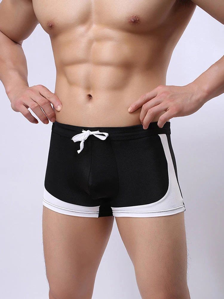 Men's Spliced Color Swim Trunks With Drawstring(Mens Spliced Color Swim Trunks With Drawstring) 17 Men's Spliced Color Swim Trunks With Drawstring(Mens Spliced Color Swim Trunks With Drawstring) - Image 17