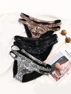 2-pack Men's Snake Print Hollow Briefs(2 Pack Mens Snake Print Hollow Briefs) -Mr Saker 1 14 83780cf3 3c9f 46fe 9e1d b9a871708258