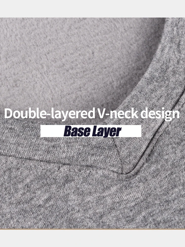 V-Neck Thermal Underwear With Fleece Lined(V Neck Thermal Underwear With Fleece Lined) 9 V-Neck Thermal Underwear With Fleece Lined(V Neck Thermal Underwear With Fleece Lined) - Image 9