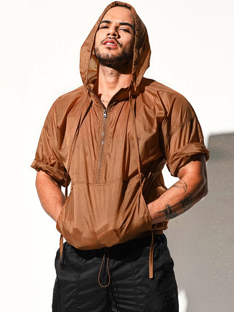 Men’s Half Sleeve Hooded Activewear Tops(Men S Half Sleeve Hooded Activewear Tops) 13 Men’s Half Sleeve Hooded Activewear Tops(Men S Half Sleeve Hooded Activewear Tops) - Image 13