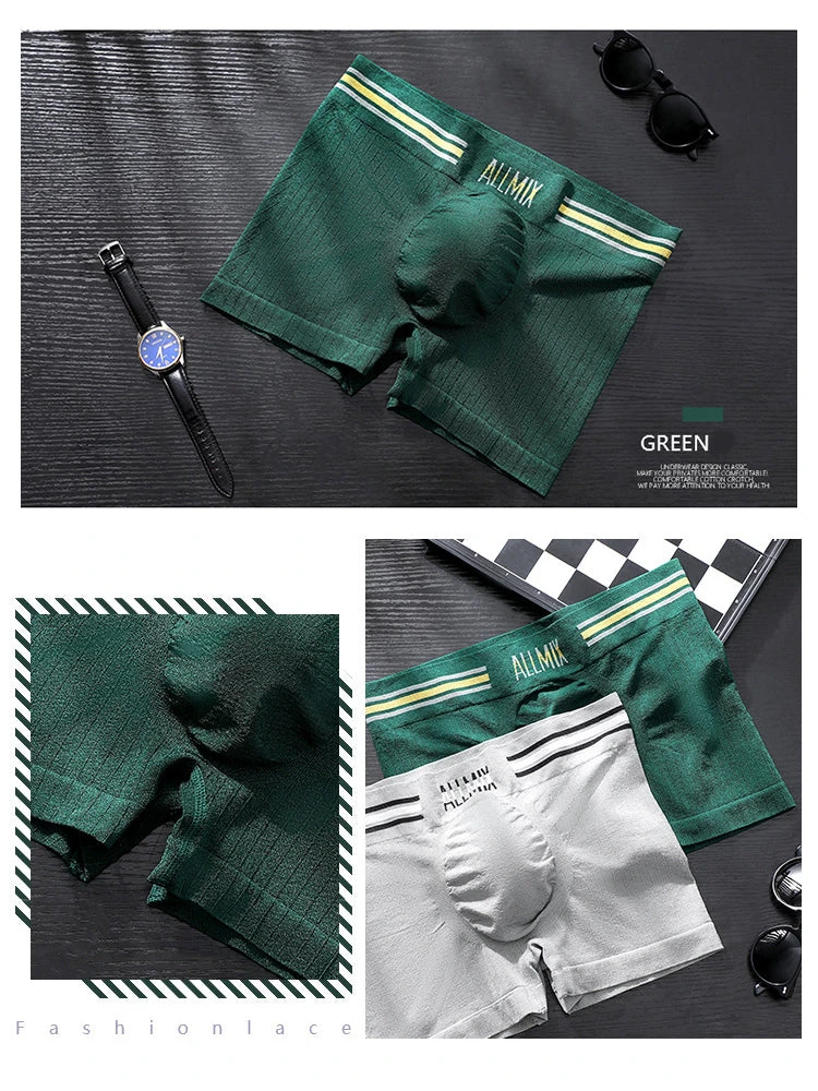 3 Pack ALLMIX Men's Sexy Striped Seamless Low Waist Boxers Briefs(3 Pack Mens Sexy Striped Seamless Low Waist Boxers Briefs) 10 3 Pack ALLMIX Men's Sexy Striped Seamless Low Waist Boxers Briefs(3 Pack Mens Sexy Striped Seamless Low Waist Boxers Briefs) - Image 10