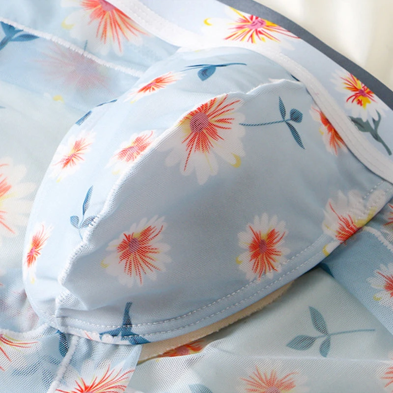 4 Pack Men’s Flower Print Pouch Briefs(Men S Flower Print Pouch Briefs) 4 4 Pack Men’s Flower Print Pouch Briefs(Men S Flower Print Pouch Briefs) - Image 4