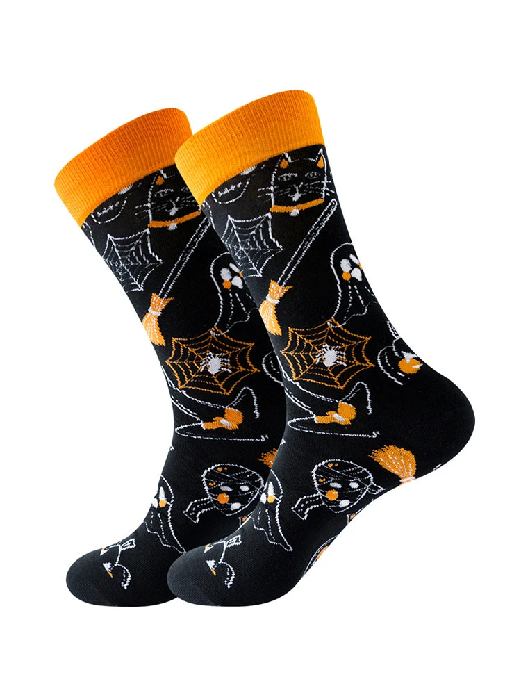 5 Pairs Halloween Skeleton, Alien, Pumpkin Monster Crew Socks(5 Pairs Halloween Skeleton Alien Pumpkin Monster Crew Socks) 11 5 Pairs Halloween Skeleton, Alien, Pumpkin Monster Crew Socks(5 Pairs Halloween Skeleton Alien Pumpkin Monster Crew Socks) - Image 11