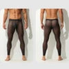 Men's Ice Silk Full Transparent Sexy Fitness Pants Sports Tights(Mens Ice Silk Full Transparent Sexy Fitness Pants Sports Tights)