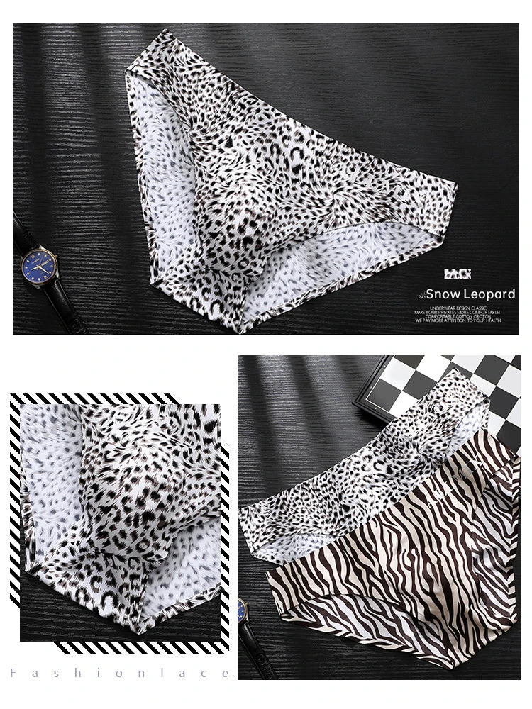 3 Pack ALLMIX Men's 3D Pouch Sexy Leopard Print Ice Silk Briefs(3 Pack Mens 3d Pouch Sexy Leopard Print Ice Silk Briefs) 10 3 Pack ALLMIX Men's 3D Pouch Sexy Leopard Print Ice Silk Briefs(3 Pack Mens 3d Pouch Sexy Leopard Print Ice Silk Briefs) - Image 10
