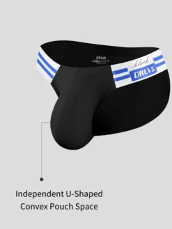 2-pack Men's High-cut Cotton Navy Striped Stretch Briefs(2 Pack Mens High Cut Cotton Navy Striped Stretch Briefs) 24 2-pack Men's High-cut Cotton Navy Striped Stretch Briefs(2 Pack Mens High Cut Cotton Navy Striped Stretch Briefs) -Mr Saker 1 15 3