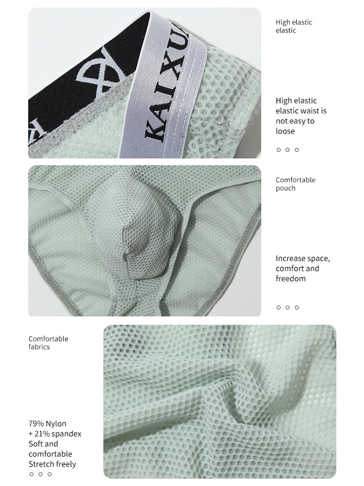 3 Pack Men's Soft Skin-Friendly Ice Silk Thin Low-Rise Briefs(3 Pack Mens Soft Skin Friendly Ice Silk Thin Low Rise Briefs) 6 3 Pack Men's Soft Skin-Friendly Ice Silk Thin Low-Rise Briefs(3 Pack Mens Soft Skin Friendly Ice Silk Thin Low Rise Briefs) - Image 6