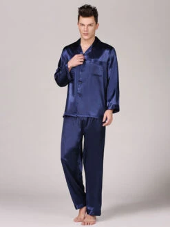 Men's Classic Satin Pajama Set Sleepwear(Mens Classic Satin Pajama Set Sleepwear) 30 Men's Classic Satin Pajama Set Sleepwear(Mens Classic Satin Pajama Set Sleepwear) -Mr Saker 1 15 5ca1b323 75bb 4f24 9a20 09c1e66626c7