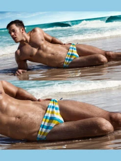 Men Casual Stripe Quick Drying Swim Briefs(Men Casual Stripe Quick Drying Swim Briefs) 18 Men Casual Stripe Quick Drying Swim Briefs(Men Casual Stripe Quick Drying Swim Briefs) -Mr Saker 1 15 66ed6c17 801a 40d0 a45b 6d33be42464b