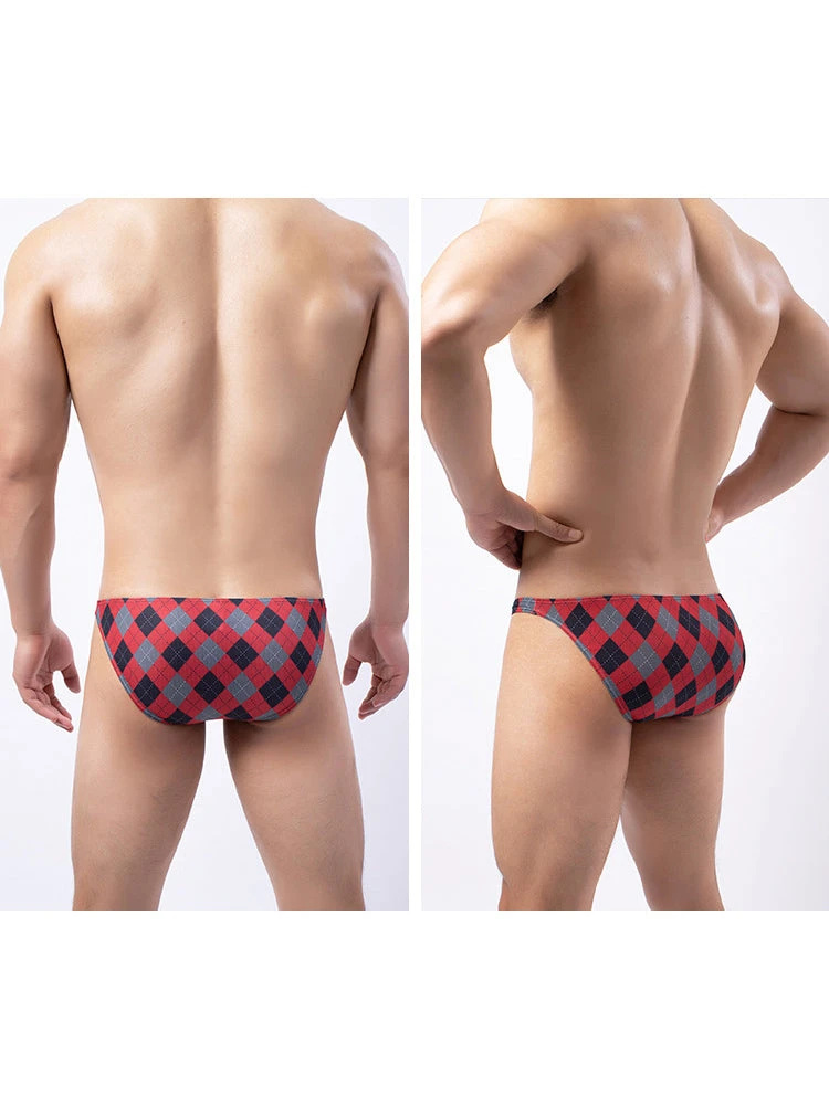 Rhombus Check Pattern Pouch Briefs(Rhombus Check Pattern Pouch Briefs) 14 Rhombus Check Pattern Pouch Briefs(Rhombus Check Pattern Pouch Briefs) - Image 14