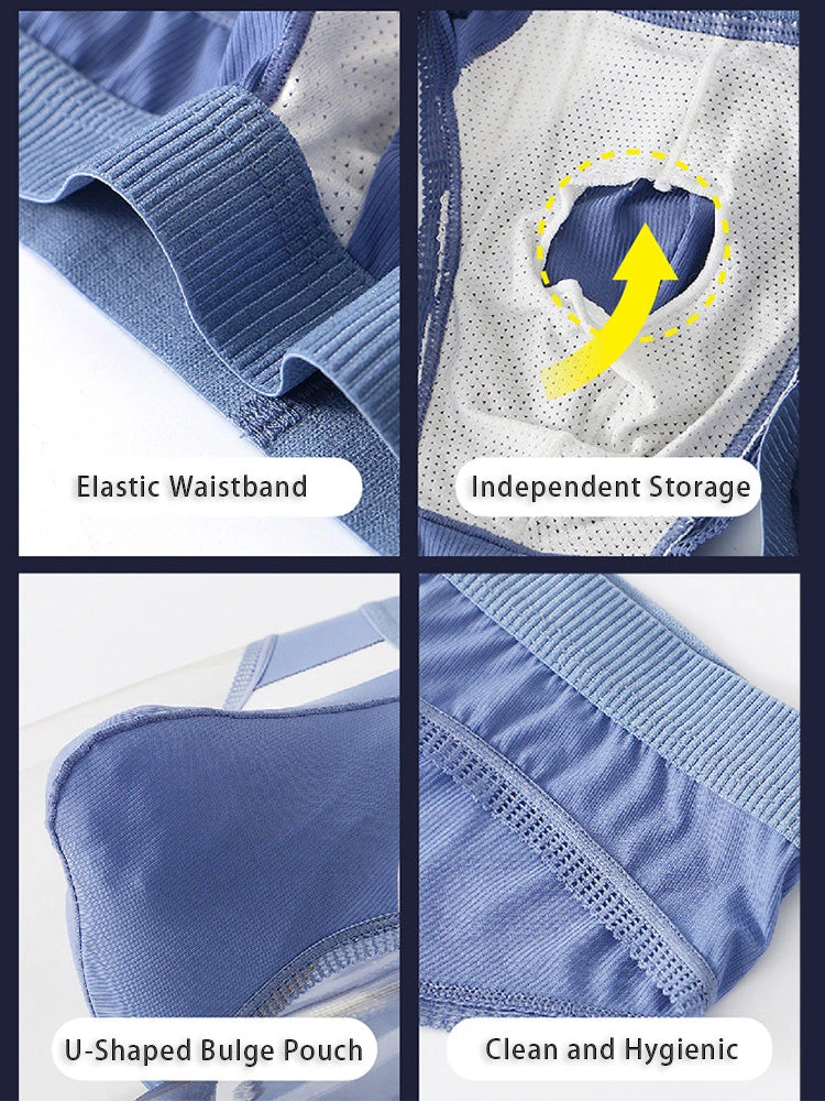 3 Pack Men's Low-Rise Ice Silk High-Stretch U-Convex Large Pouch Briefs(3 Pack Mens Low Rise Ice Silk High Stretch U Convex Large Pouch Briefs) 5 3 Pack Men's Low-Rise Ice Silk High-Stretch U-Convex Large Pouch Briefs(3 Pack Mens Low Rise Ice Silk High Stretch U Convex Large Pouch Briefs) - Image 5