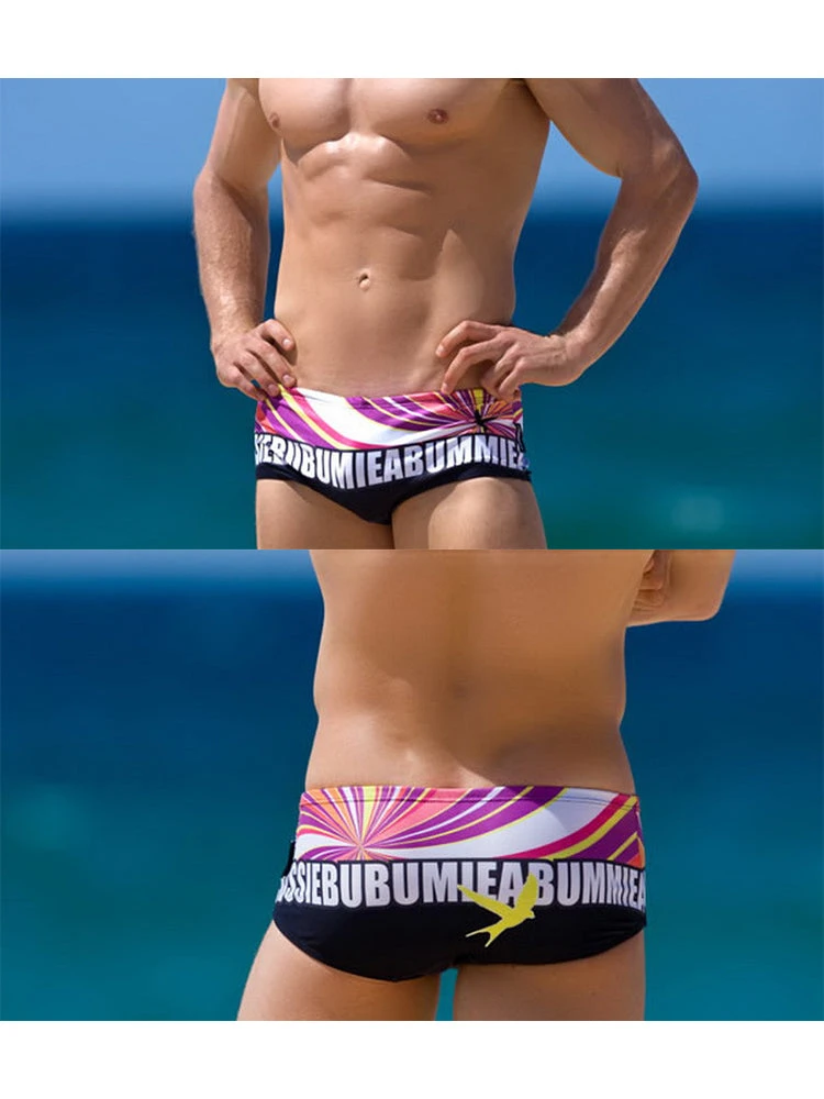 Men's Quick-Dry Low-Rise Alphabet Print Swim Briefs(Mens Quick Dry Low Rise Alphabet Print Swim Briefs) 6 Men's Quick-Dry Low-Rise Alphabet Print Swim Briefs(Mens Quick Dry Low Rise Alphabet Print Swim Briefs) - Image 6