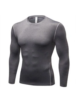 Men's Long Sleeves For Breathable Fitness(Mens Long Sleeves For Breathable Fitness)