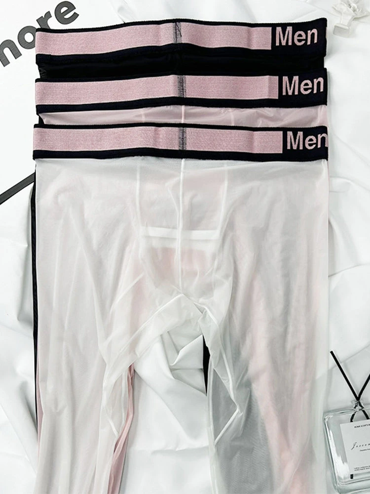 Men's Ice Silk Semi-Transparent Sexy Fitness Pants(Mens Ice Silk Semi Transparent Sexy Fitness Pants) 8 Men's Ice Silk Semi-Transparent Sexy Fitness Pants(Mens Ice Silk Semi Transparent Sexy Fitness Pants) - Image 8