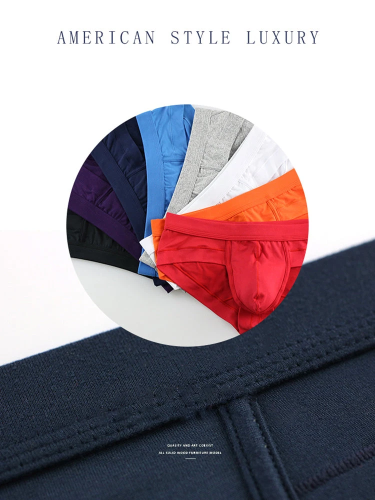 4 Pack Men's Solid Breathable Anti-Pinch Briefs(4 Pack Mens Solid Breathable Anti Pinch Briefs) 10 4 Pack Men's Solid Breathable Anti-Pinch Briefs(4 Pack Mens Solid Breathable Anti Pinch Briefs) - Image 10