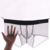 Men's Transparent Sexy Ice Silk Seamless Boxer Briefs(Mens Transparent Sexy Ice Silk Seamless Boxer Briefs)