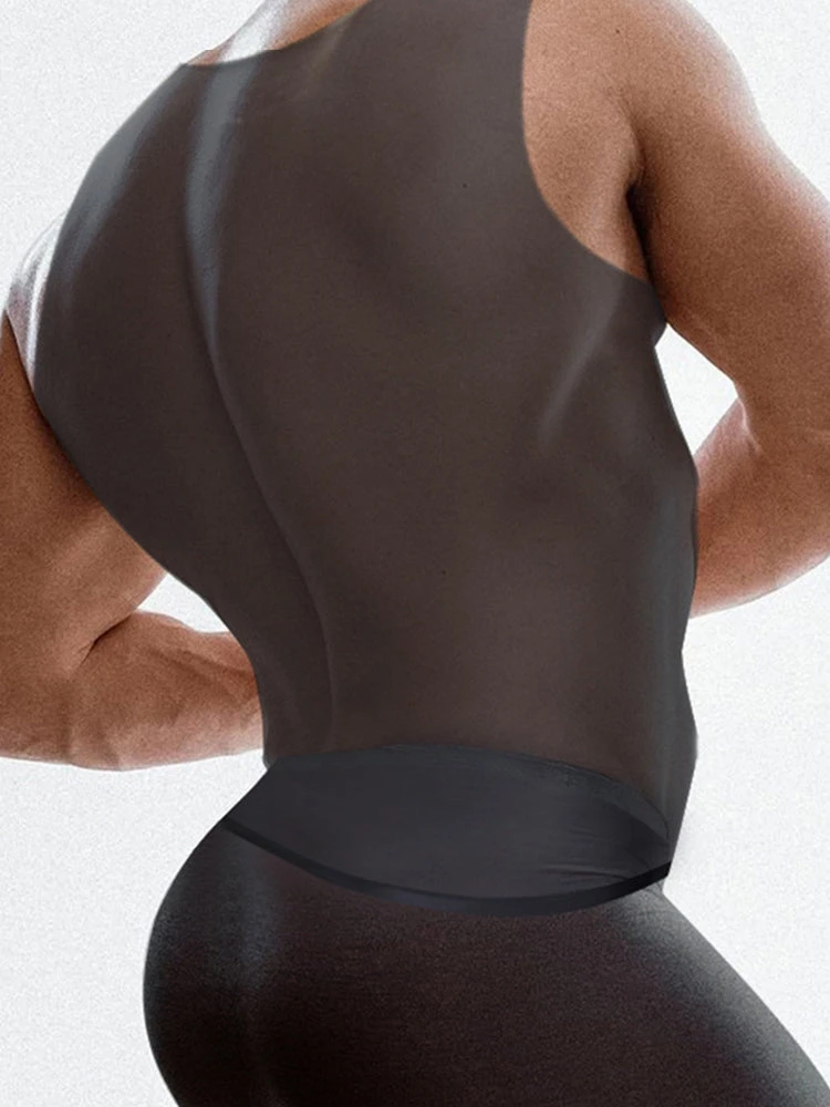 Men's High Stretch Solid-colored Ice Silk Vest & Briefs(Mens High Stretch Solid Colored Ice Silk Vest Briefs) 13 Men's High Stretch Solid-colored Ice Silk Vest & Briefs(Mens High Stretch Solid Colored Ice Silk Vest Briefs) - Image 13