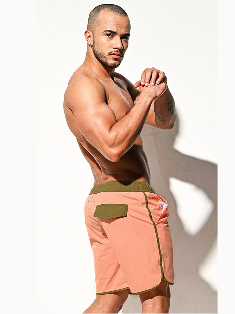 Men's Solid-Colored Breathable Mesh Board Shorts(Mens Solid Colored Soft Board Shorts) 2 Men's Solid-Colored Breathable Mesh Board Shorts(Mens Solid Colored Soft Board Shorts) - Image 2