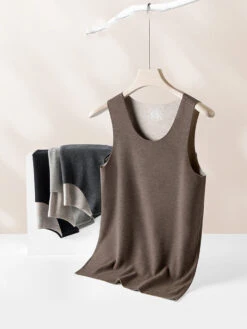 Men's Thermal Silk-Wool Sleeveless Vest - Solid Color Seamless Base Layer(New Mens Thermal Silk Wool Sleeveless Vest Solid Color Seamless Base Layer) 25 Men's Thermal Silk-Wool Sleeveless Vest - Solid Color Seamless Base Layer(New Mens Thermal Silk Wool Sleeveless Vest Solid Color Seamless Base Layer) -Mr Saker 1 16 3b6b774b 156e 498e a984 ac7dc02a163f