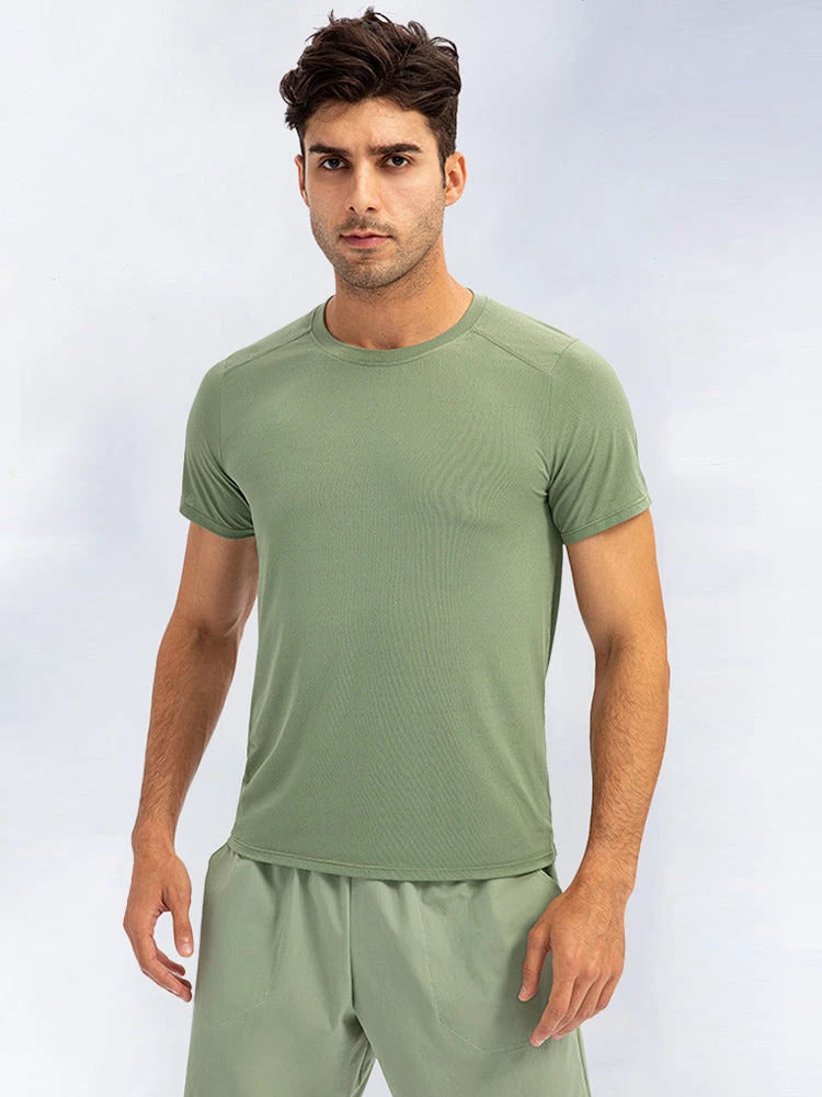 Men's Comfortable Round Collar Breathable Fitness Short Sleeve(Mens Comfortable Round Collar Breathable Fitness Short Sleeve) 1 Men's Comfortable Round Collar Breathable Fitness Short Sleeve(Mens Comfortable Round Collar Breathable Fitness Short Sleeve)