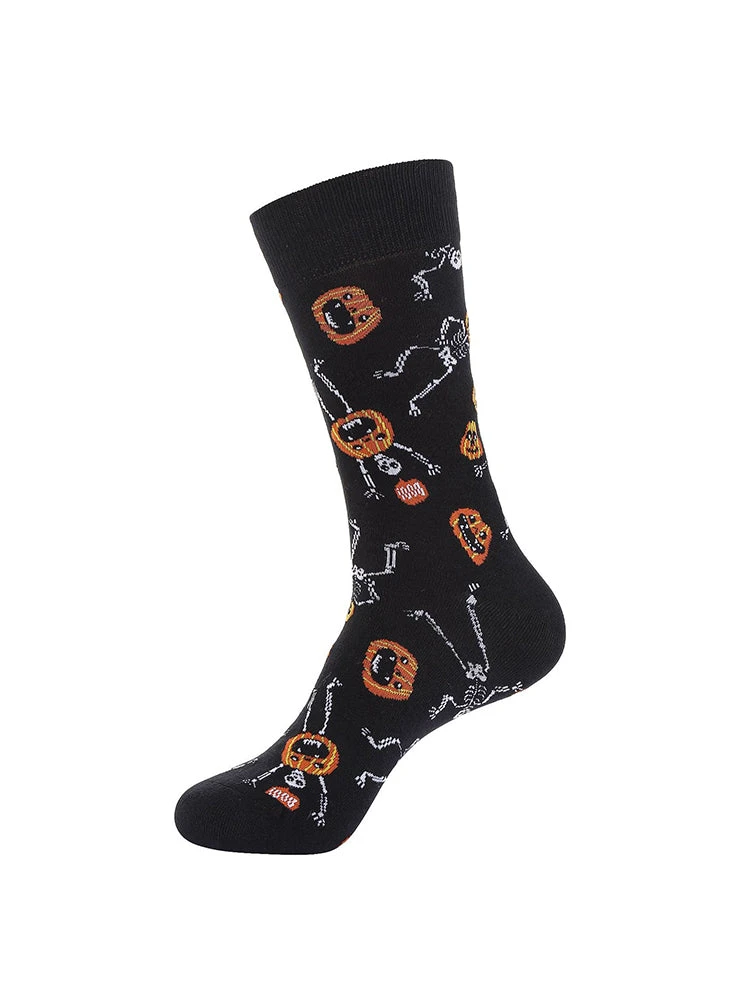 4 Pairs Pumpkin Personality Skeleton Cartoon Trendy Cotton Crew Socks(4 Pairs Pumpkin Personality Skeleton Cartoon Trendy Cotton Crew Socks) 19 4 Pairs Pumpkin Personality Skeleton Cartoon Trendy Cotton Crew Socks(4 Pairs Pumpkin Personality Skeleton Cartoon Trendy Cotton Crew Socks) - Image 19