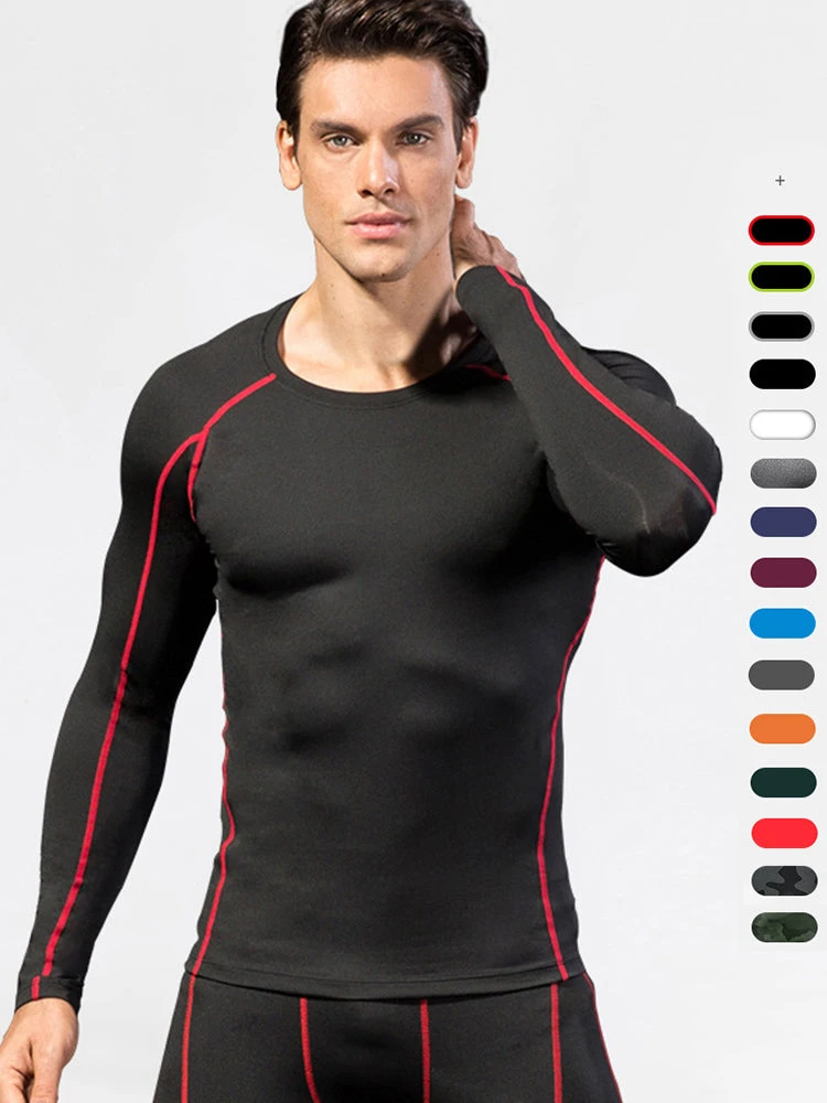 Men's Fitness Training Breathable Sports Long Sleeve Top(Mens Fitness Training Breathable Sports Long Sleeve Top) 2 Men's Fitness Training Breathable Sports Long Sleeve Top(Mens Fitness Training Breathable Sports Long Sleeve Top) - Image 2