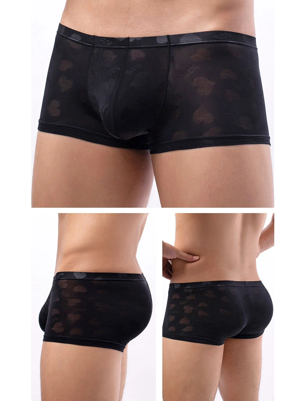 3- Pack Men’s Sexy Heart Mesh Trunks(3 Pack Men S Sexy Heart Mesh Trunks) 16 3- Pack Men’s Sexy Heart Mesh Trunks(3 Pack Men S Sexy Heart Mesh Trunks) - Image 16