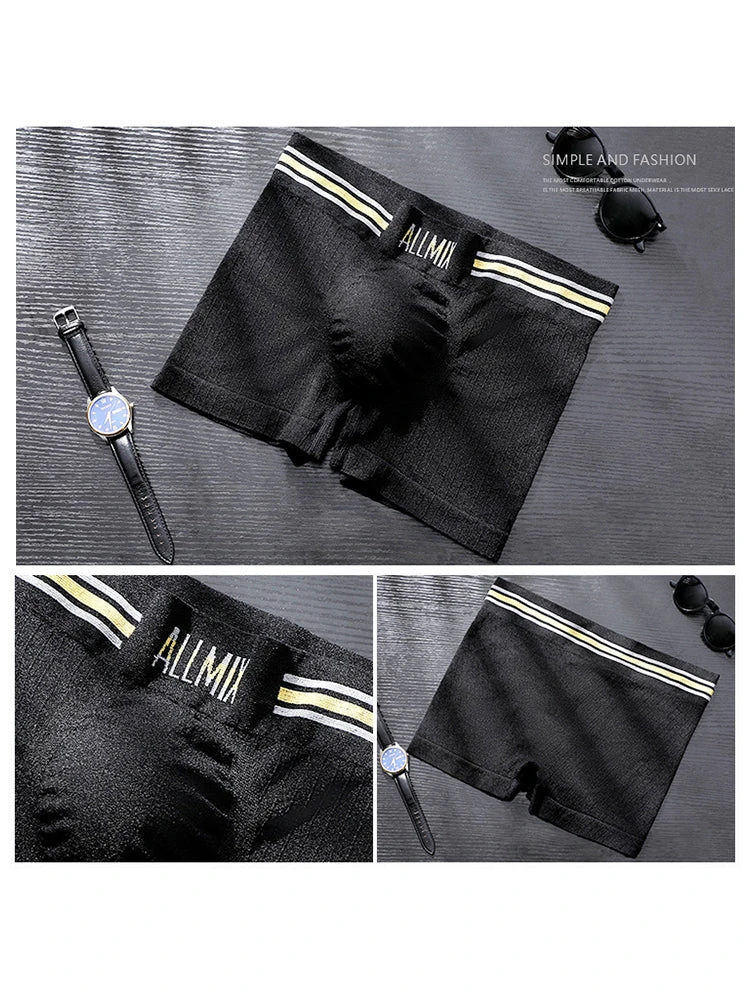 3 Pack ALLMIX Men's Sexy Striped Seamless Low Waist Boxers Briefs(3 Pack Mens Sexy Striped Seamless Low Waist Boxers Briefs) 12 3 Pack ALLMIX Men's Sexy Striped Seamless Low Waist Boxers Briefs(3 Pack Mens Sexy Striped Seamless Low Waist Boxers Briefs) - Image 12