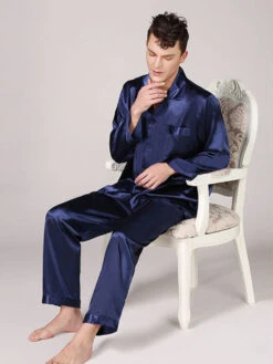 Men's Classic Satin Pajama Set Sleepwear(Mens Classic Satin Pajama Set Sleepwear) 19 Men's Classic Satin Pajama Set Sleepwear(Mens Classic Satin Pajama Set Sleepwear) -Mr Saker 1 16 f3ab14a1 b813 4b51 bd7c e0baf74d5df0