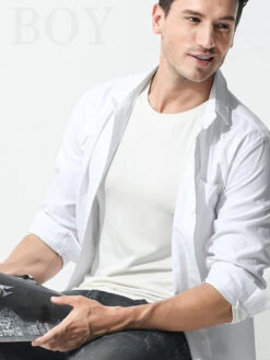 Men's Double-sided Modal Long-sleeved Solid Color T-shirt(Mens Double Sided Modal Long Sleeved Solid Color T Shirt) 27 Men's Double-sided Modal Long-sleeved Solid Color T-shirt(Mens Double Sided Modal Long Sleeved Solid Color T Shirt) -Mr Saker 1 17 1a0e0e5c 7ce5 40e9 8287 bcea6a6355b3