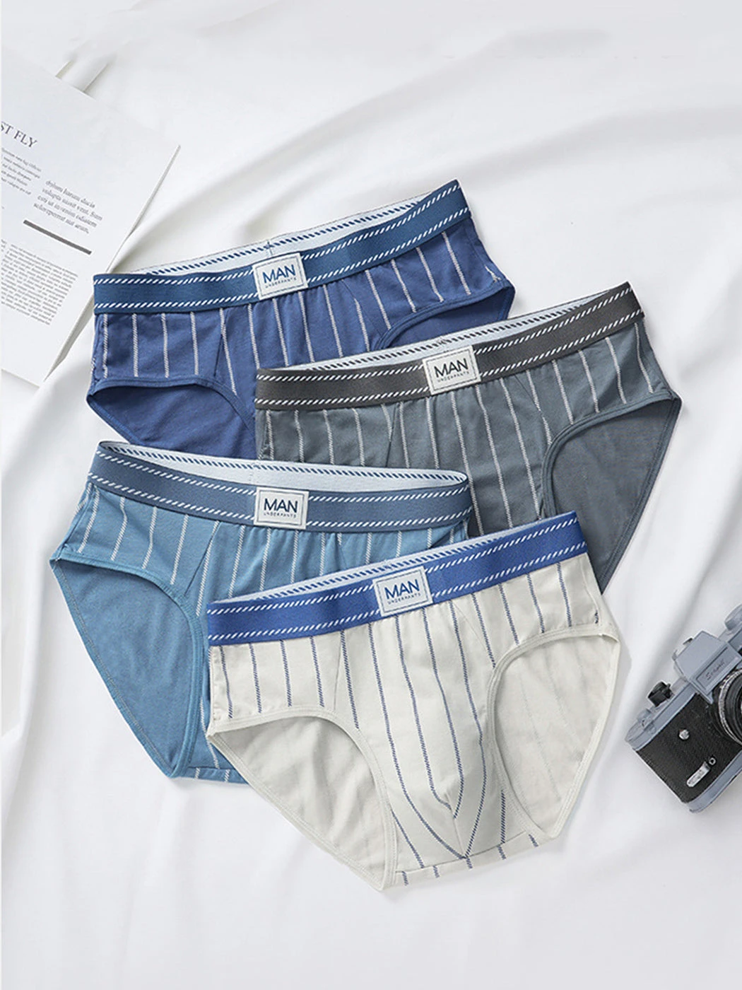 3 Pack Men’s Classic Striped Briefs(3 Pack Men S Classic Striped Briefs) 2 3 Pack Men’s Classic Striped Briefs(3 Pack Men S Classic Striped Briefs) - Image 2