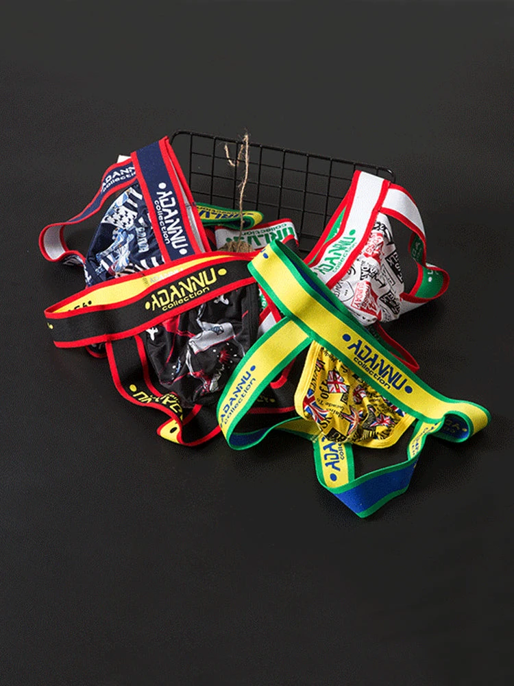 3-pack Men's Low-rise Wide-hem Elastic Printed Hip-baring Thongs(3 Pack Mens Low Rise Wide Hem Elastic Printed Hip Baring Thongs) 20 3-pack Men's Low-rise Wide-hem Elastic Printed Hip-baring Thongs(3 Pack Mens Low Rise Wide Hem Elastic Printed Hip Baring Thongs) - Image 20