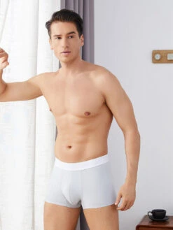 Men’s Contrast Seamless Micro Trunks(Men S Contrast Seamless Micro Trunks)