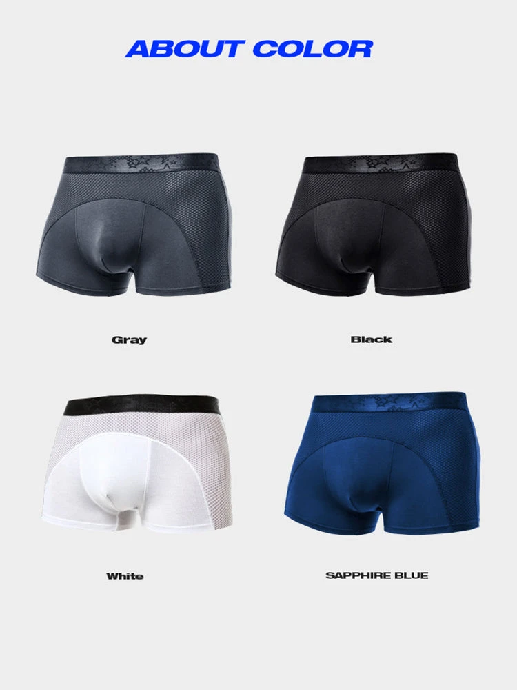 3 Pack Men's Ice Silk Sports Breathable Boxer Briefs(3 Pack Mens Ice Silk Sports Breathable Boxer Briefs) 19 3 Pack Men's Ice Silk Sports Breathable Boxer Briefs(3 Pack Mens Ice Silk Sports Breathable Boxer Briefs) - Image 19