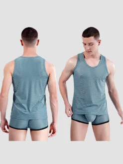 Men's Mesh Ice Silk Sleeveless Tank Top(Summer Cool Down Mens Tanks Shorts Set) -Mr Saker 1 17 e2240195 4ff9 4b2a 8000 544890531425