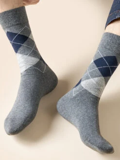 5 Pack Men's Simple Textured Crew Socks(5 Pack Mens Simple Textured Crew Socks) -Mr Saker 1 18 17d985e9 84cc 4830 bcc5 4e10c50acc45