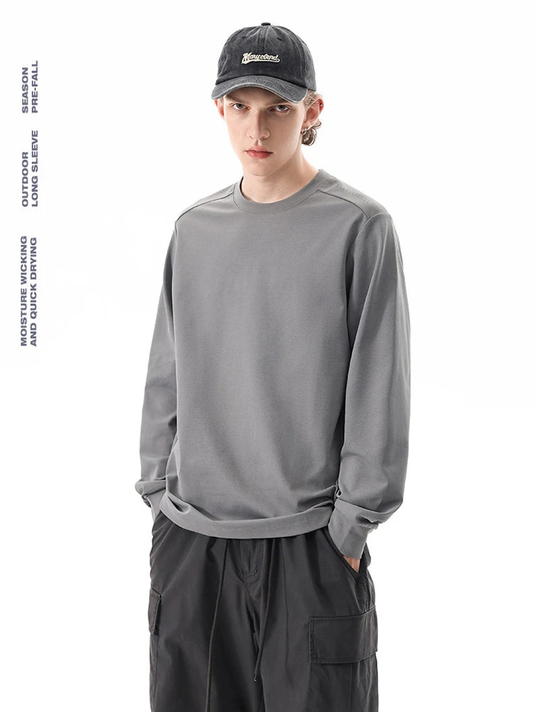 Outdoor Long-Sleeve Sweat-Wicking Quick-Dry Simple Loose Unisex Sports Top(Outdoor Long Sleeve Sweat Wicking Quick Dry Simple Loose Unisex Sports Top) 6 Outdoor Long-Sleeve Sweat-Wicking Quick-Dry Simple Loose Unisex Sports Top(Outdoor Long Sleeve Sweat Wicking Quick Dry Simple Loose Unisex Sports Top) - Image 6