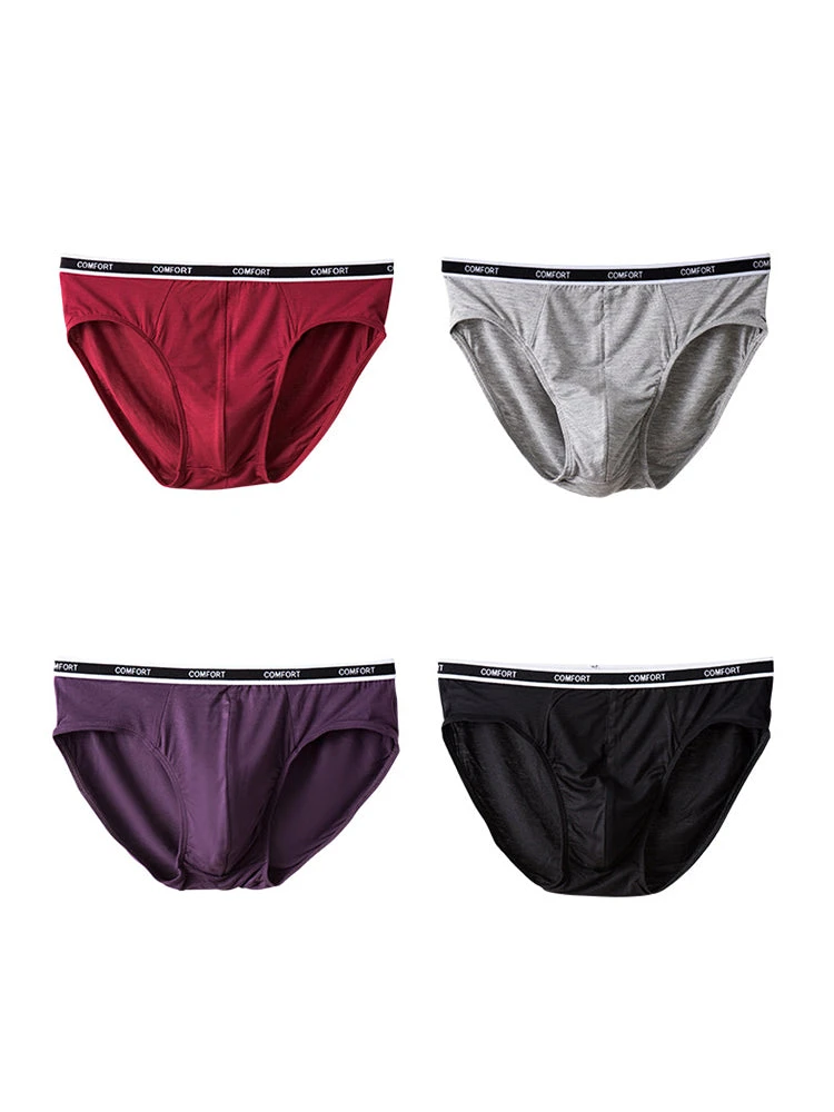 3 Pack Men's Soft And Breathable Solid Color Modal Briefs(3 Pcs Modal Soft Breathable Solid Mens Briefs Set) 9 3 Pack Men's Soft And Breathable Solid Color Modal Briefs(3 Pcs Modal Soft Breathable Solid Mens Briefs Set) - Image 9