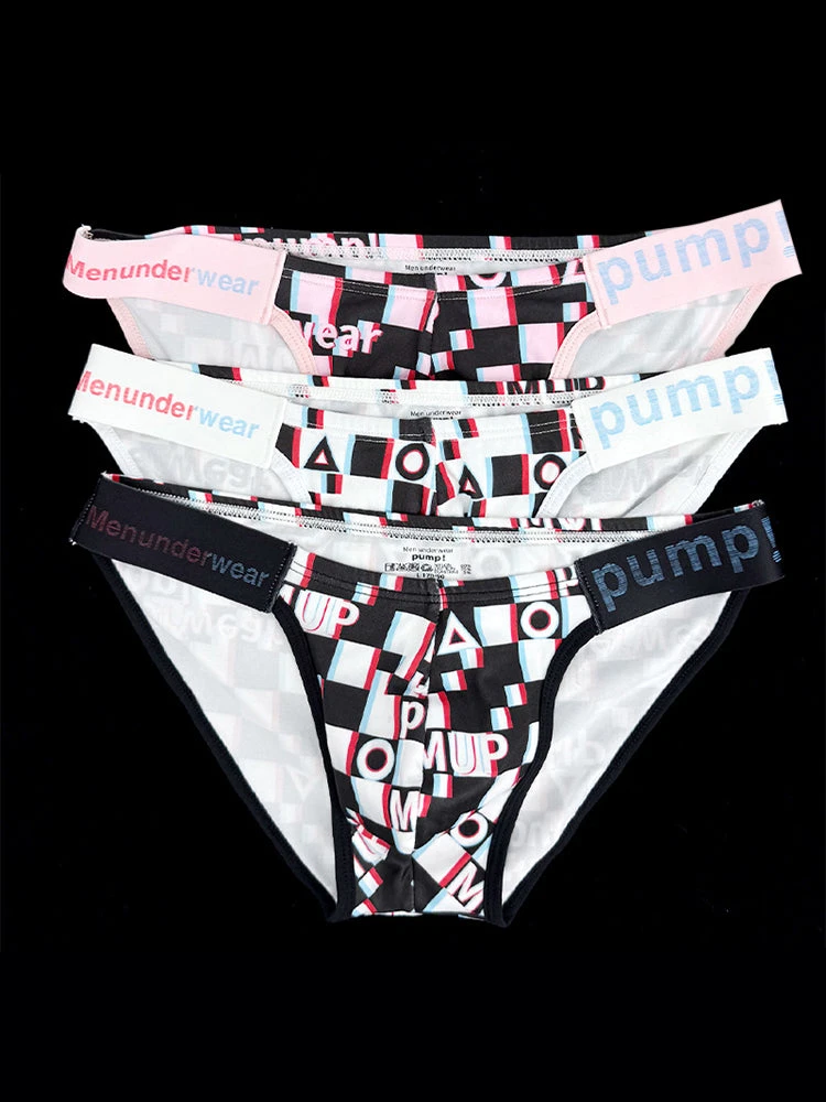 2 Pack Men's Breathable Alphabet-Print Expanded Pouch Briefs(2 Pack Mens Breathable Alphabet Print Expanded Pouch Briefs) 17 2 Pack Men's Breathable Alphabet-Print Expanded Pouch Briefs(2 Pack Mens Breathable Alphabet Print Expanded Pouch Briefs) - Image 17