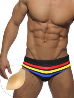 Men's Moisture-Wicking Sexy Striped Color Swim Briefs(Mens Moisture Wicking Sexy Striped Color Swim Briefs) 38 Men's Moisture-Wicking Sexy Striped Color Swim Briefs(Mens Moisture Wicking Sexy Striped Color Swim Briefs) -Mr Saker 1 18 805a4ef6 31ca 4fea 9cab 30684ff1a388