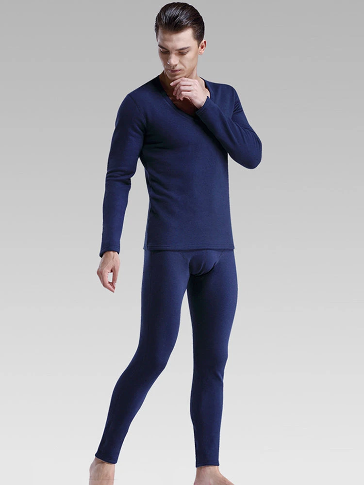 V-Neck Thermal Underwear With Fleece Lined(V Neck Thermal Underwear With Fleece Lined) 12 V-Neck Thermal Underwear With Fleece Lined(V Neck Thermal Underwear With Fleece Lined) - Image 12