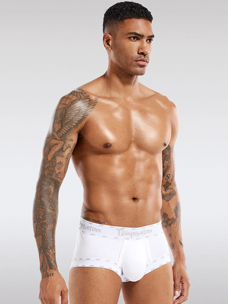 Men's Threaded Fabric Pouch Trunks With Fly(Mens Threaded Fabric Pouch Trunks With Fly) 10 Men's Threaded Fabric Pouch Trunks With Fly(Mens Threaded Fabric Pouch Trunks With Fly) - Image 10