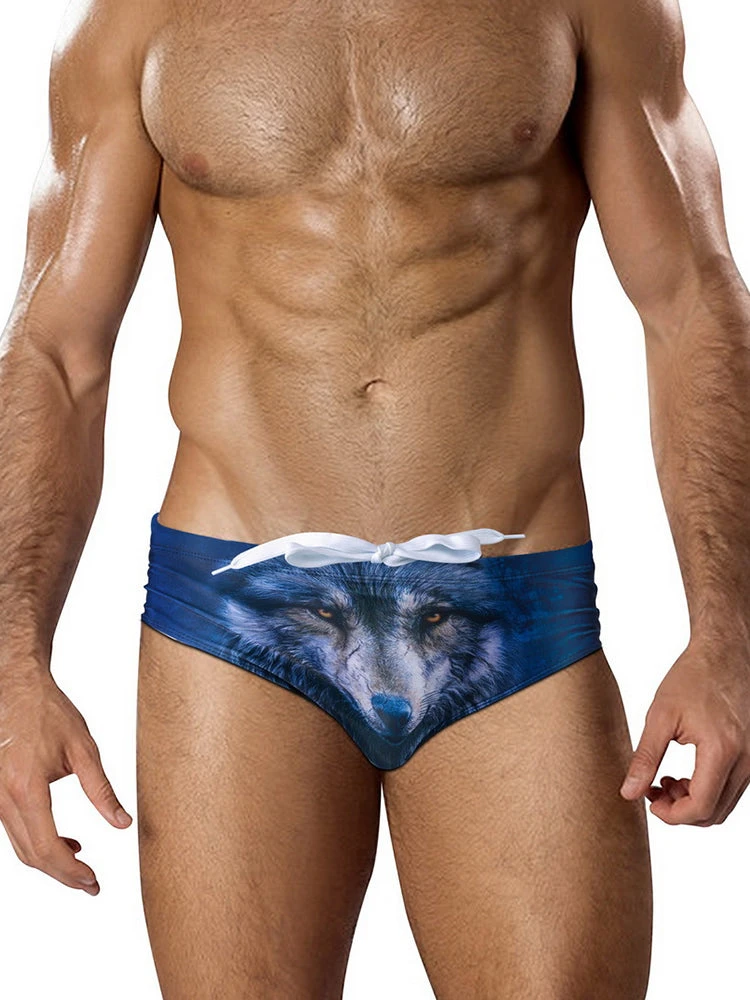 Men's Low-Rise Sexy Stylish Print Swim Briefs(Mens Low Rise Sexy Stylish Print Swim Briefs) 2 Men's Low-Rise Sexy Stylish Print Swim Briefs(Mens Low Rise Sexy Stylish Print Swim Briefs) - Image 2