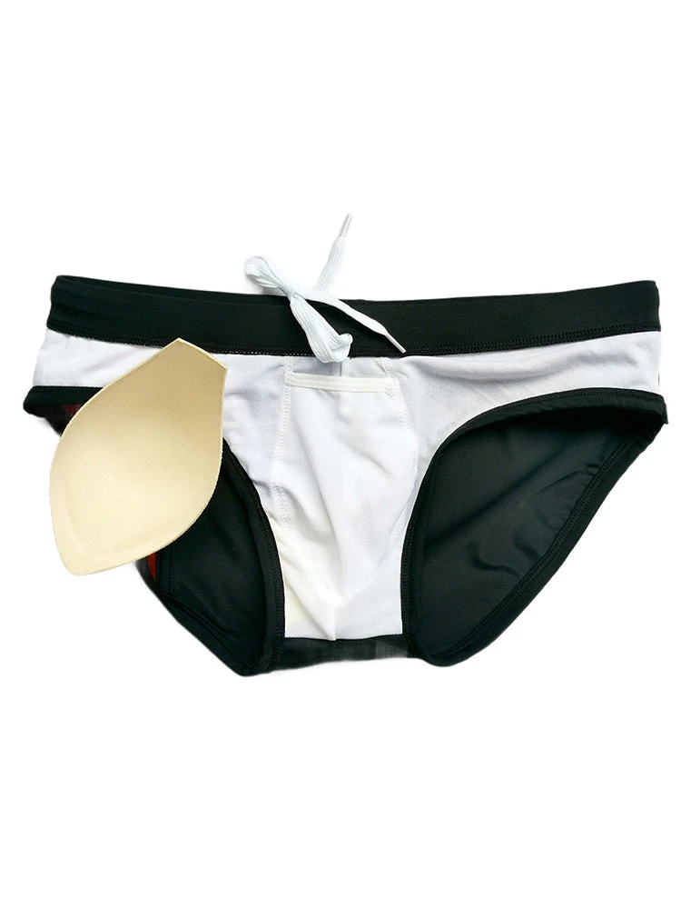 Sporty Contrast Padded Swim Briefs(Sporty Contrast Padded Swim Briefs) 16 Sporty Contrast Padded Swim Briefs(Sporty Contrast Padded Swim Briefs) - Image 16
