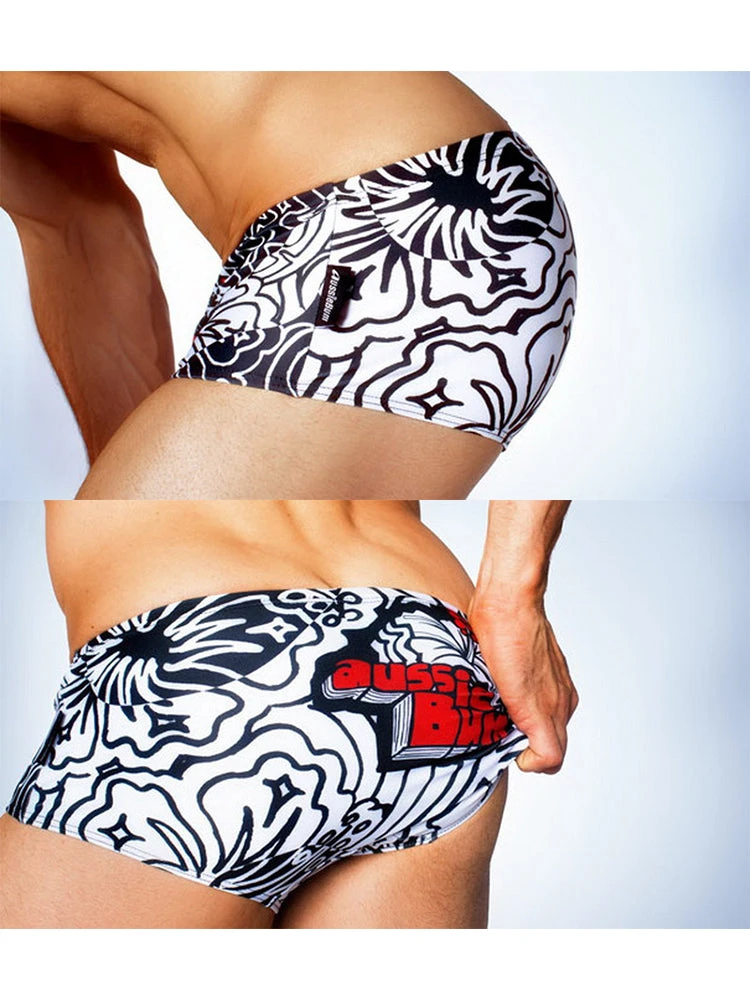 Men's Quick-Dry Low-Rise Alphabet Print Swim Briefs(Mens Quick Dry Low Rise Alphabet Print Swim Briefs) 9 Men's Quick-Dry Low-Rise Alphabet Print Swim Briefs(Mens Quick Dry Low Rise Alphabet Print Swim Briefs) - Image 9