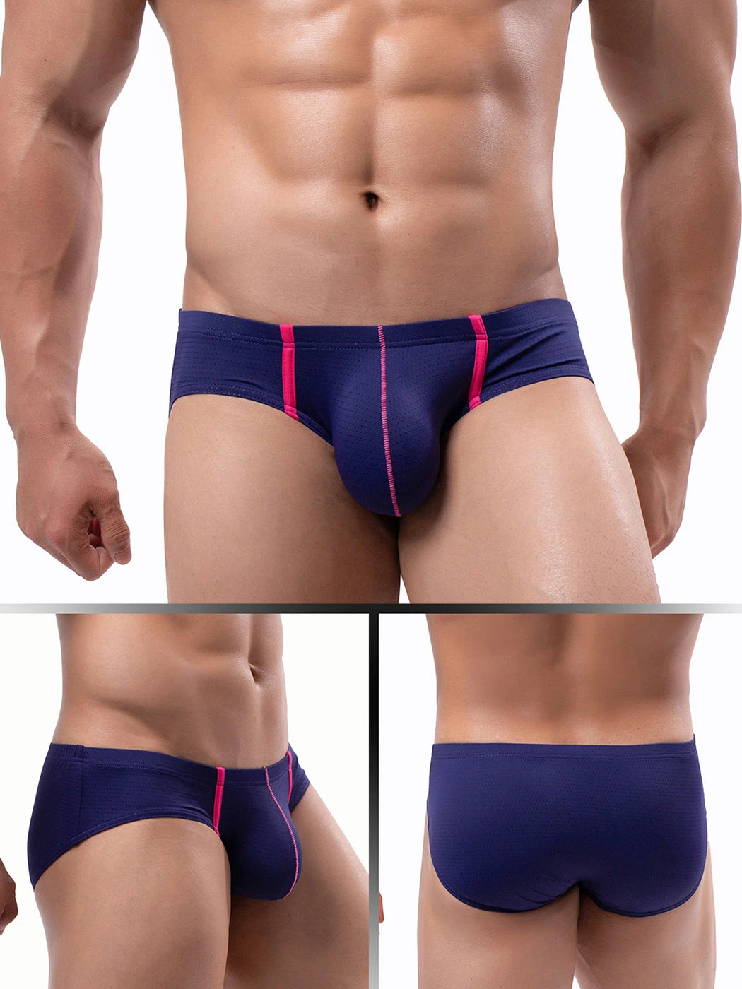 4 Pack Men’s Low-rise Breathable Mesh Briefs(4 Pack Men S Low Rise Breathable Mesh Briefs) 6 4 Pack Men’s Low-rise Breathable Mesh Briefs(4 Pack Men S Low Rise Breathable Mesh Briefs) - Image 6